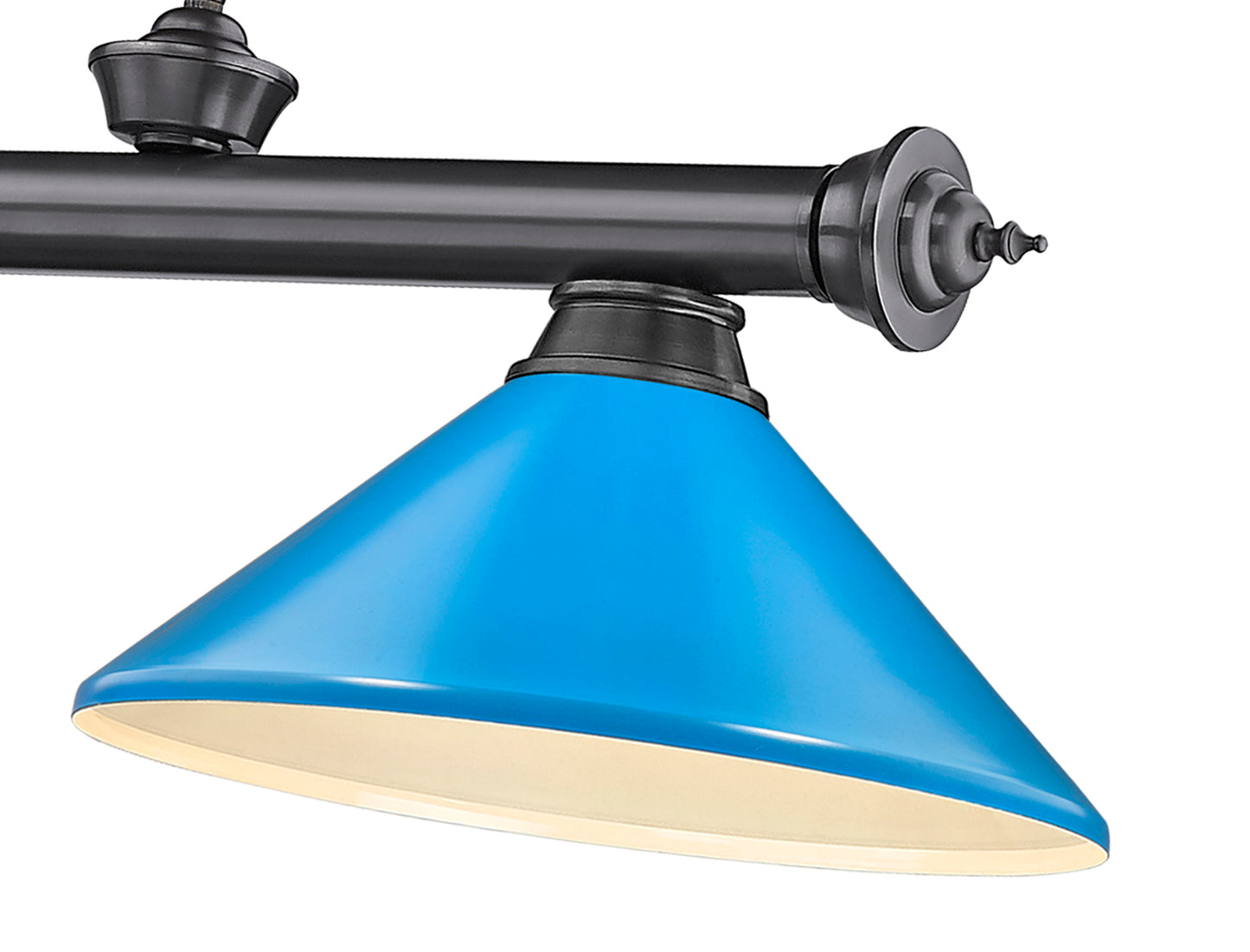 2306-3BP-MEB - Cordon 3 Light 58" Billiard - Bronze Plate