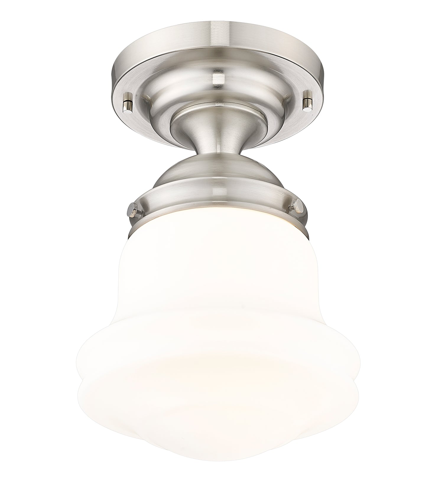 735F10-BN - Vaughn 1 Light Flush 10" Mount - Brushed Nickel
