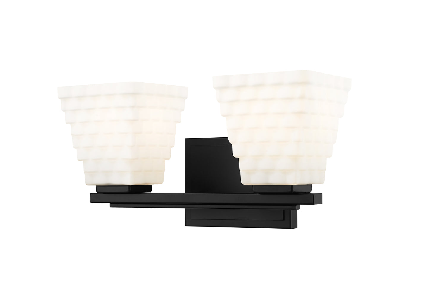 7514-2V-MB - Annalise 2 Light 14" Vanity - Matte Black