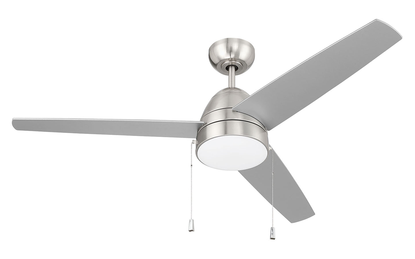 CZY52BNK3 - Cozy 52" 3-Blade Ceiling Fan 52" 3 Blade Ceiling Fan with Light Kit - Brushed Nickel