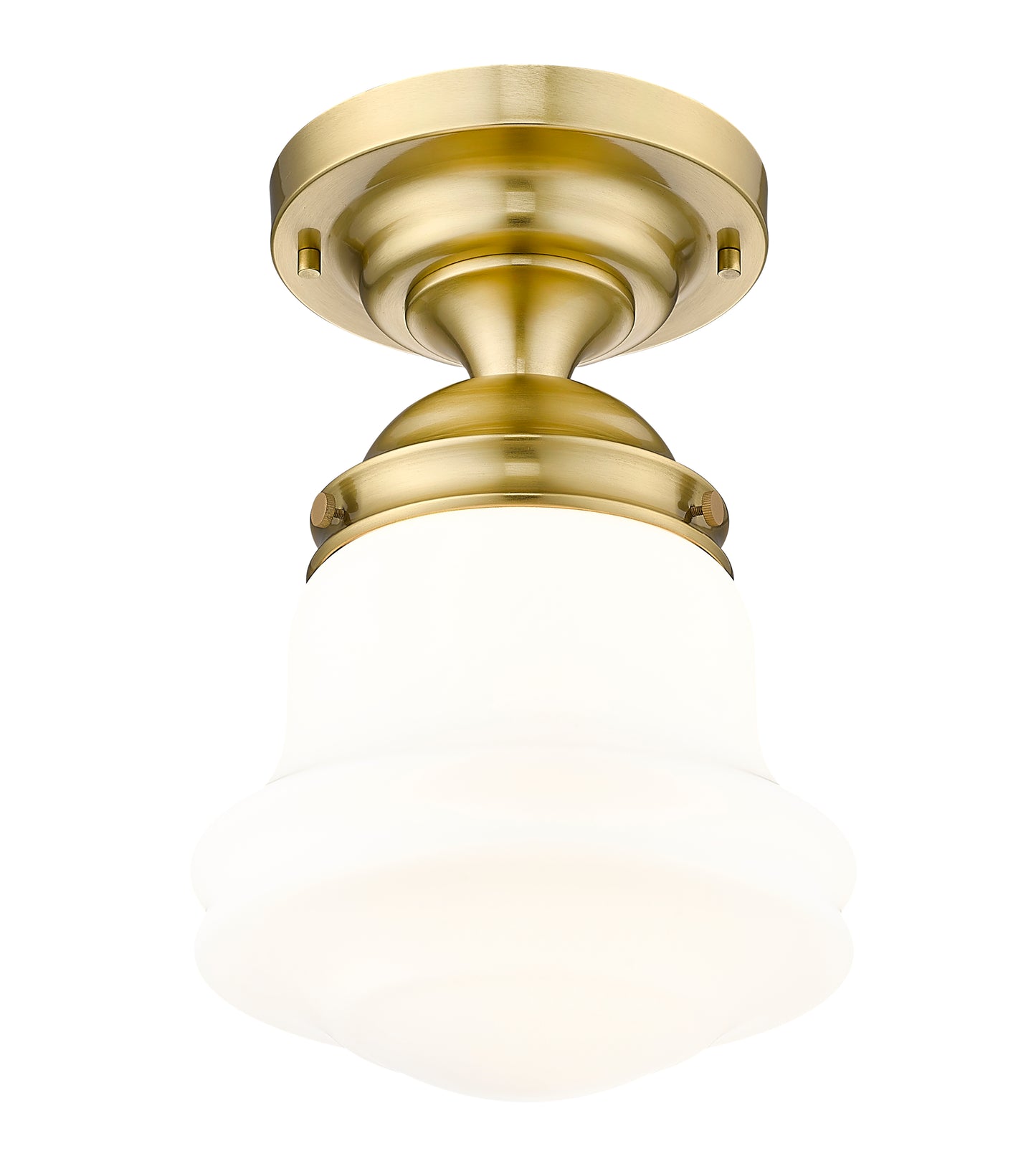 735F10-LG - Vaughn 1 Light Flush 10" Mount - Luxe Gold