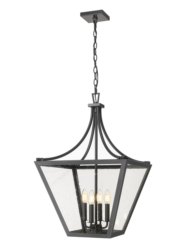1961-4C-IO - Montalcino 4 Light 18" Chandelier - Iron Ore