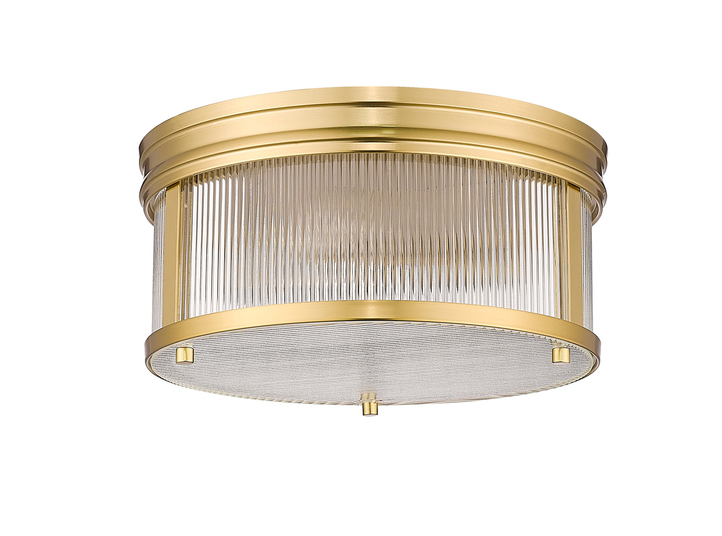 7504FR13-MGLD - Carnaby 2 Light Flush 13" Mount - Modern Gold