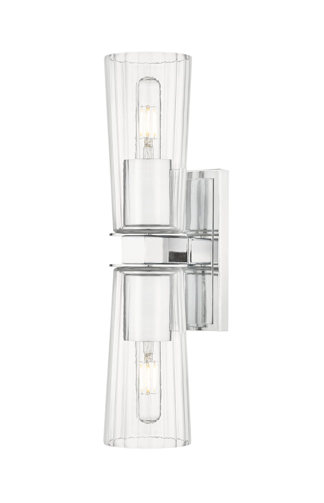 826-2S-CH - Titus 2 Light Wall 18" Sconce - Chrome