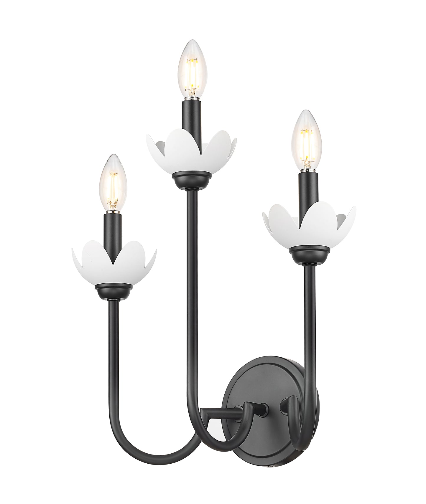 352-3S-MB - Allistair 3 Light Wall 16" Sconce - Matte Black