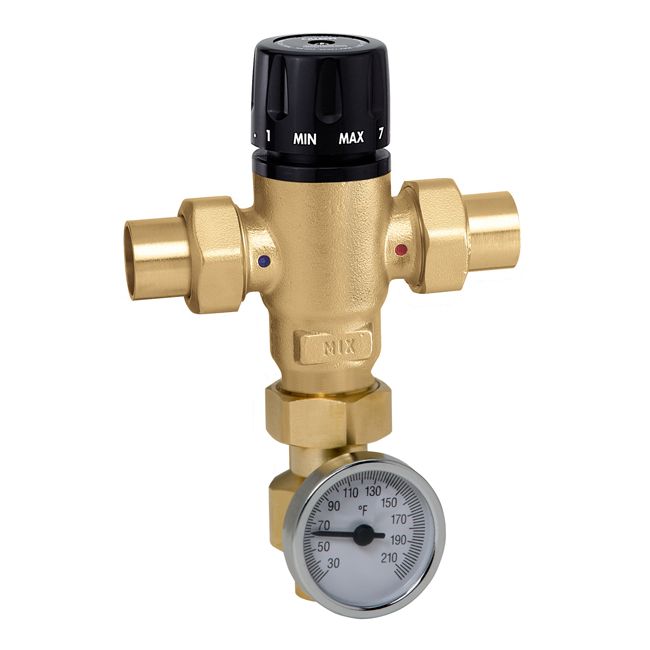 521519AC- 3/4" MixCal Adjustable Thermostatic and Pressure Balanced Mixing Valve (swea