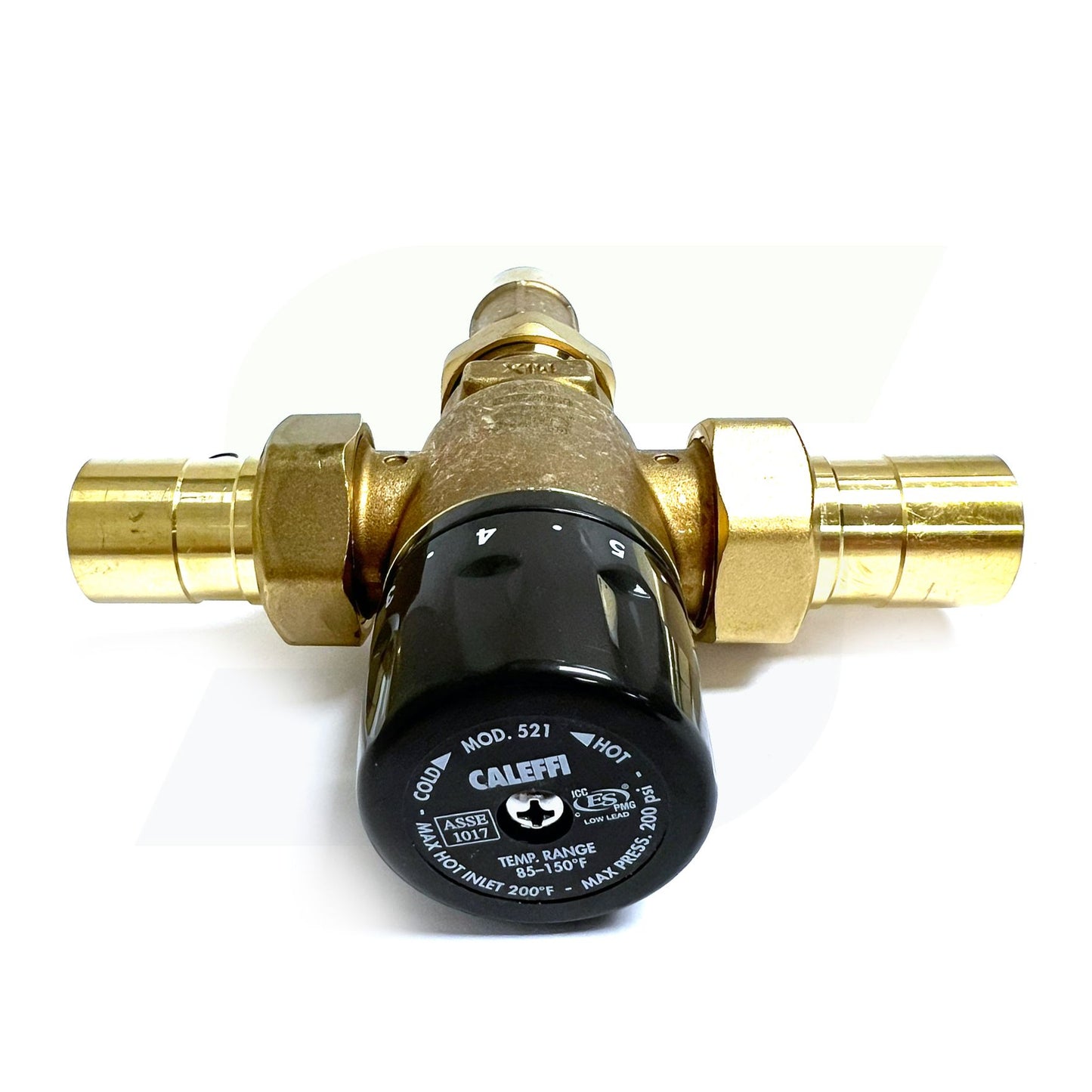 521519AC - MixCal Adjustable Thermostatic and Pressure Balanced Mixing Valve - 3/4" Sweat