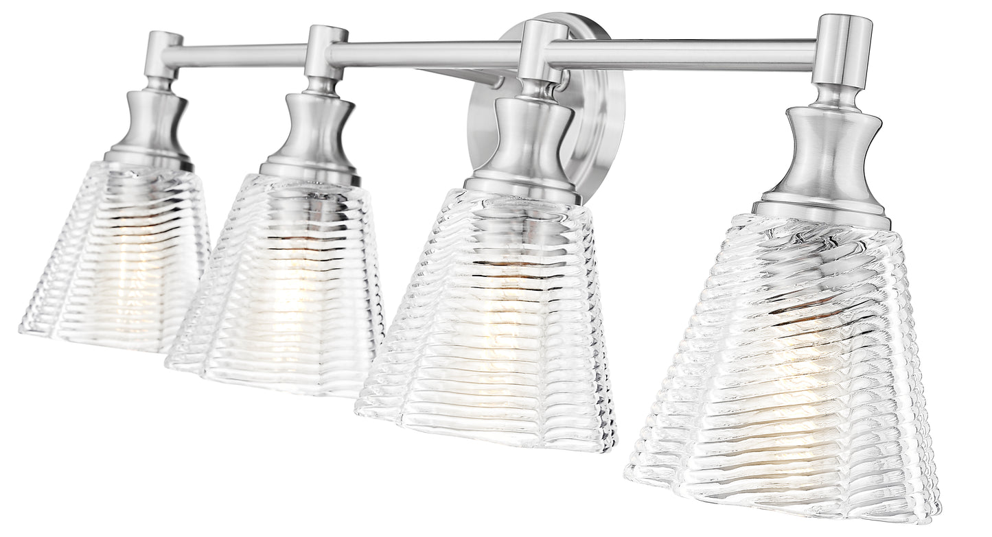 7704-4V-BN - Auden 4 Light 32" Vanity - Brushed Nickel