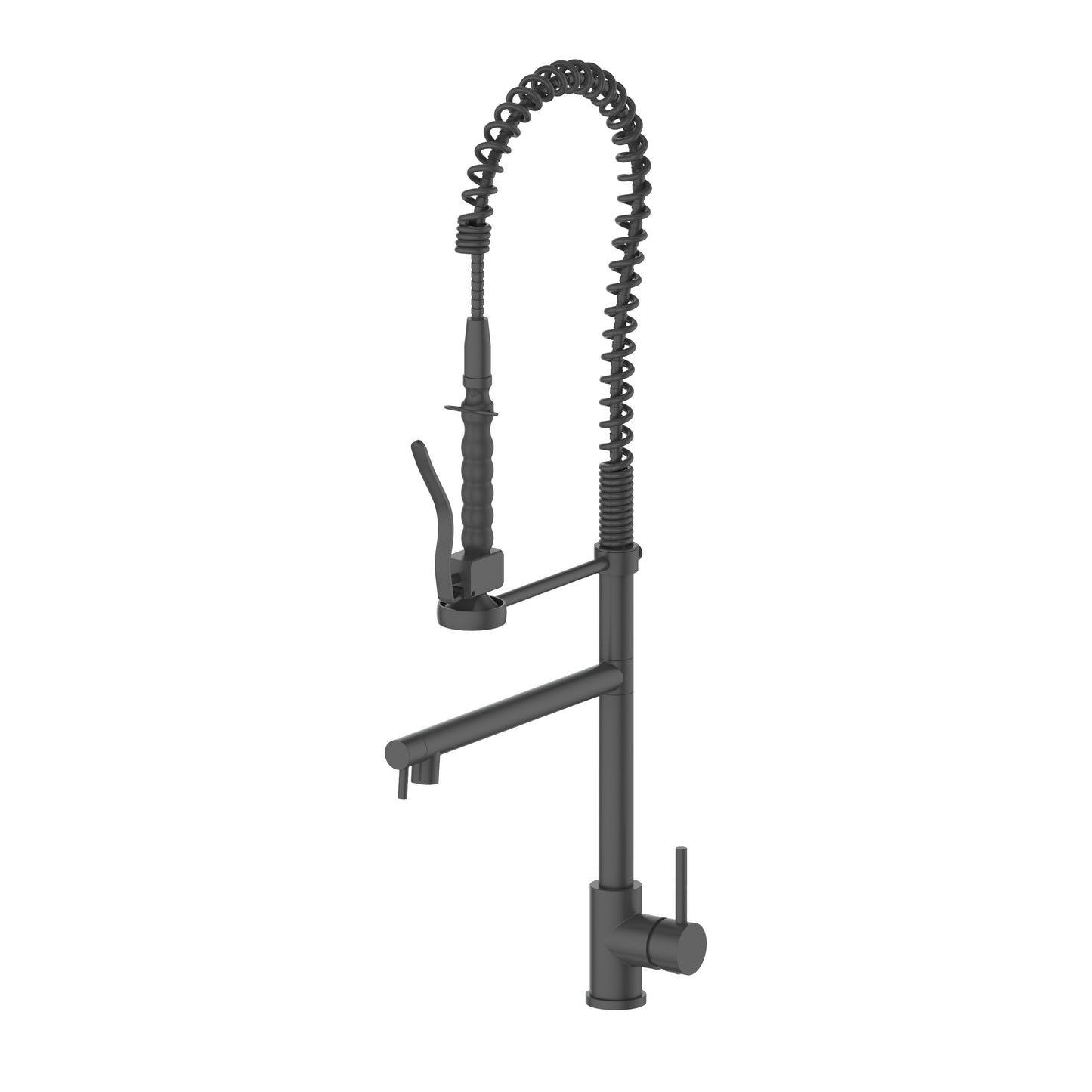VNG-KF-MB - Van Gogh Pull Down Spring Kitchen Faucet with Pot Filler in Matte Black