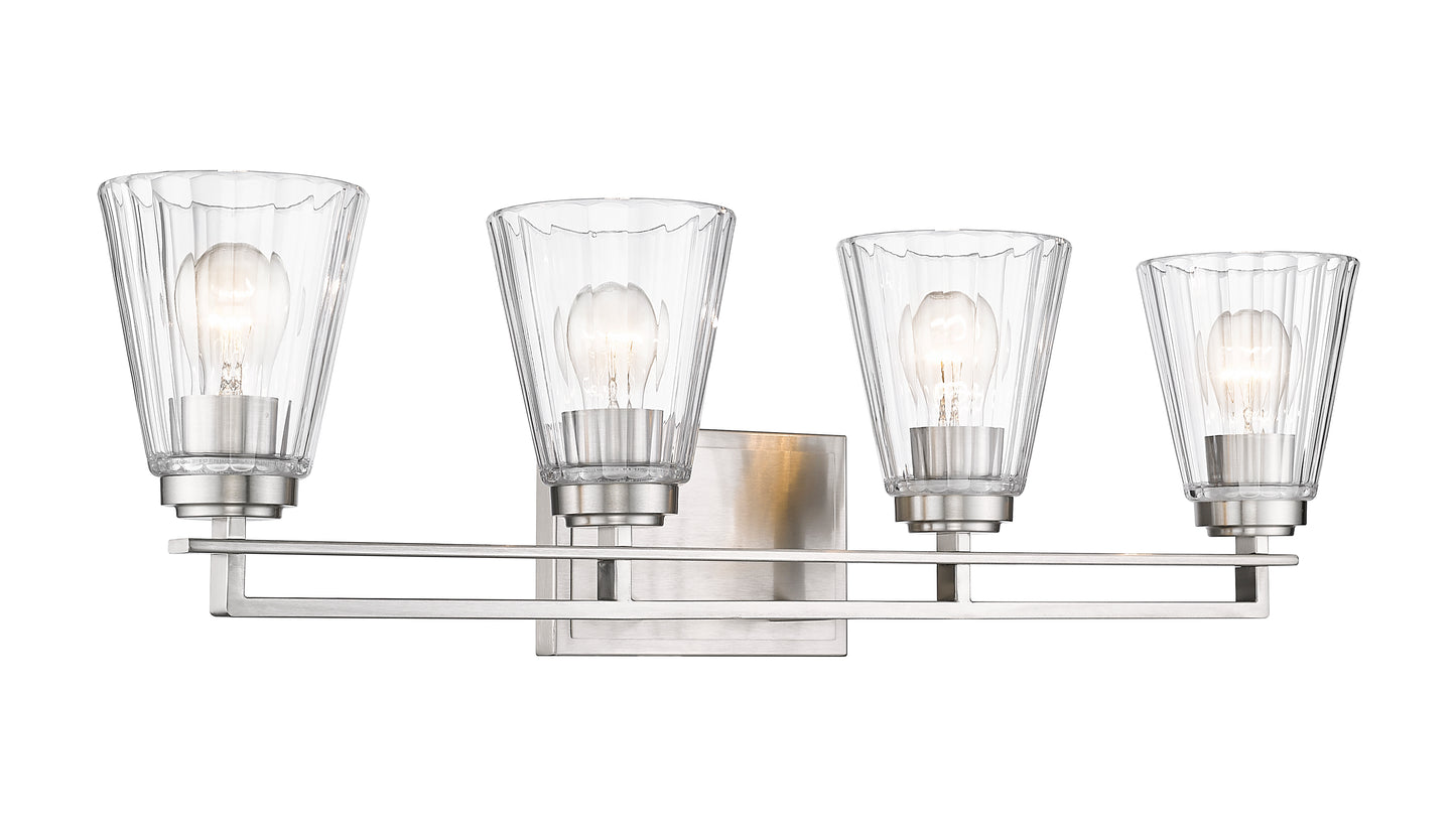 823-4V-BN - Lyna 4 Light 30" Vanity - Brushed Nickel