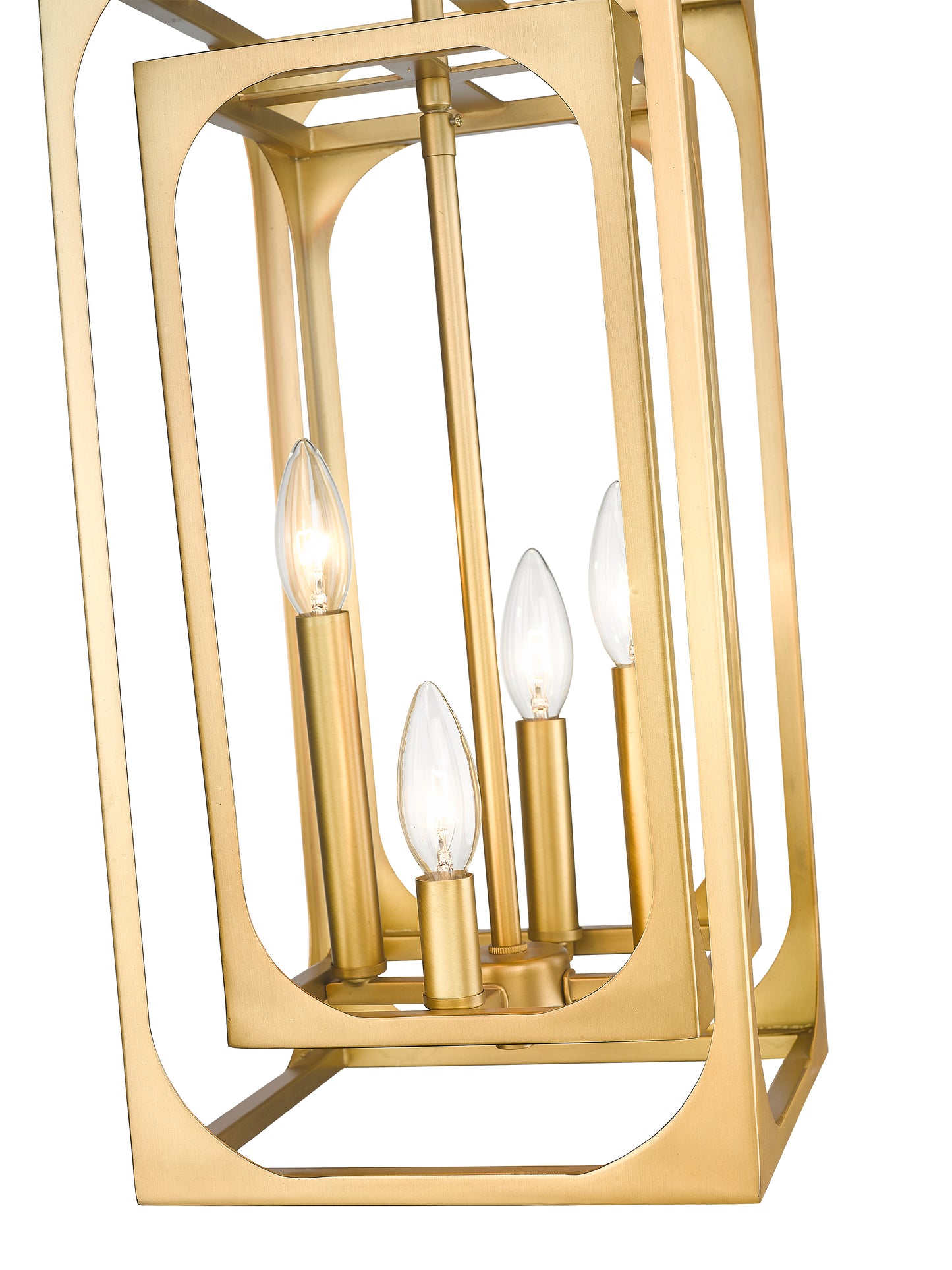 3038-4RB - Easton 4 Light 9" Chandelier - Rubbed Brass
