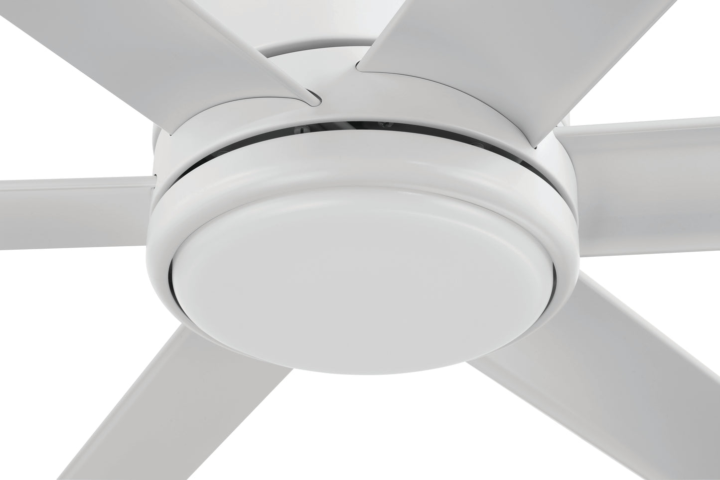 TTE65W6 - Tate 65" 6 Blade Indoor Outdoor Ceiling Fan with Light Kit - White