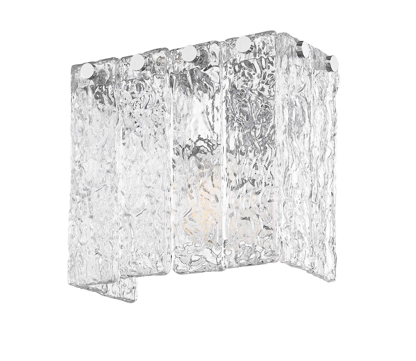 1943-1S-CH - Glacier 1 Light Wall 7" Sconce - Chrome