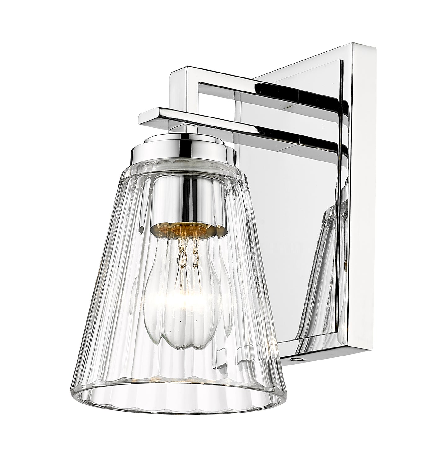 823-1S-CH - Lyna 1 Light Wall 9" Sconce - Chrome