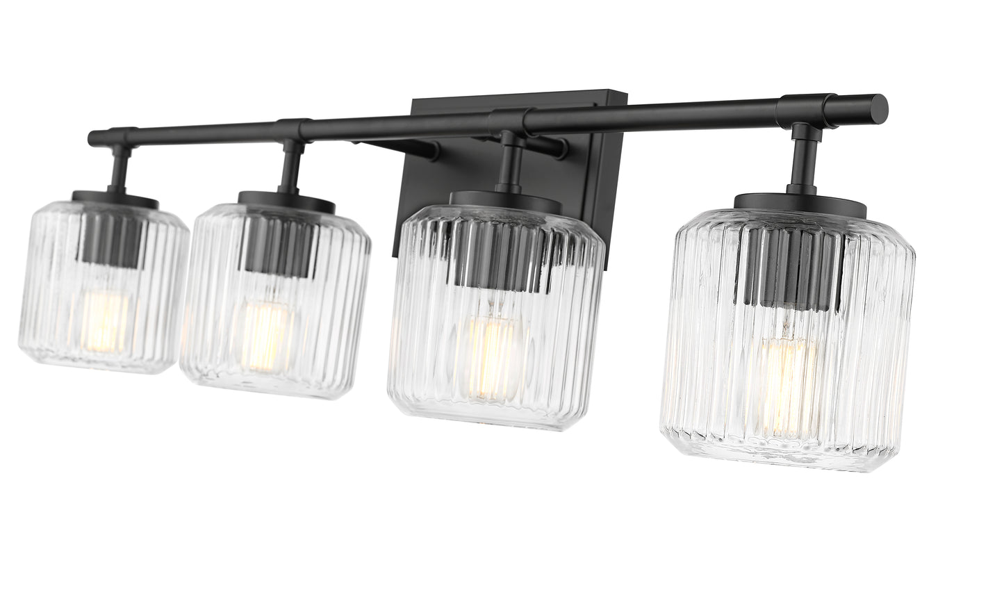 7515-4V-MB - Landon 4 Light 32" Vanity - Matte Black