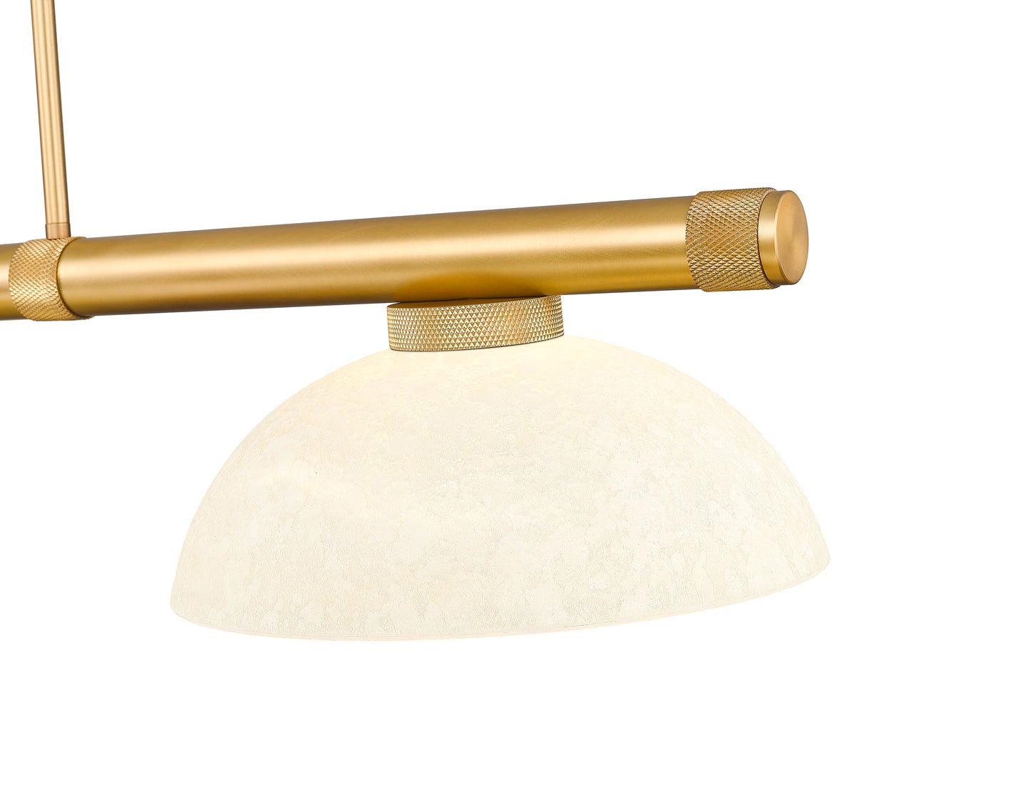 3050-3RB-DGM14 - Vanguard 3 Light 58" Billiard - Rubbed Brass