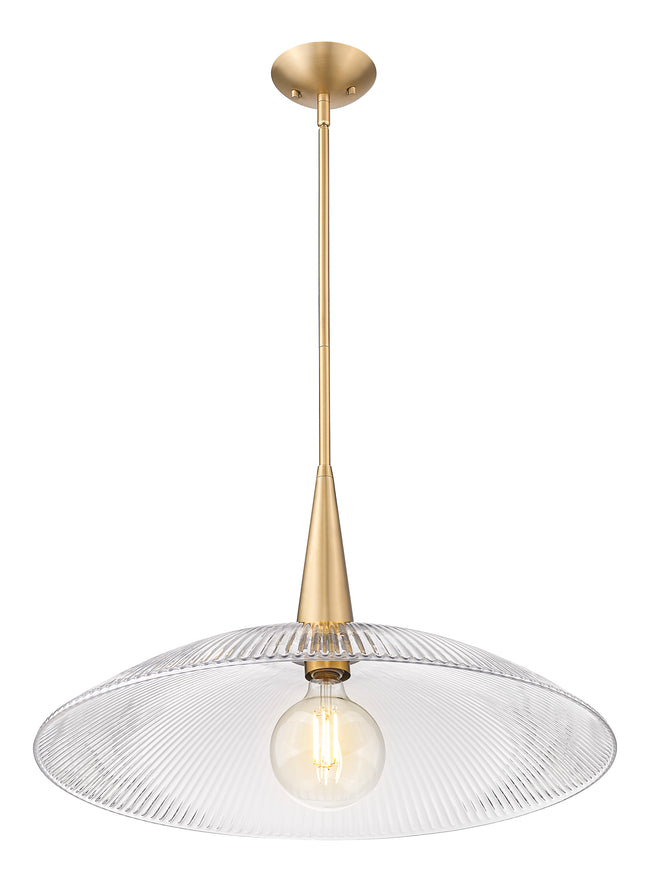 3051P24-MGLD - Lunelle 1 Light 24" Pendant - Modern Gold