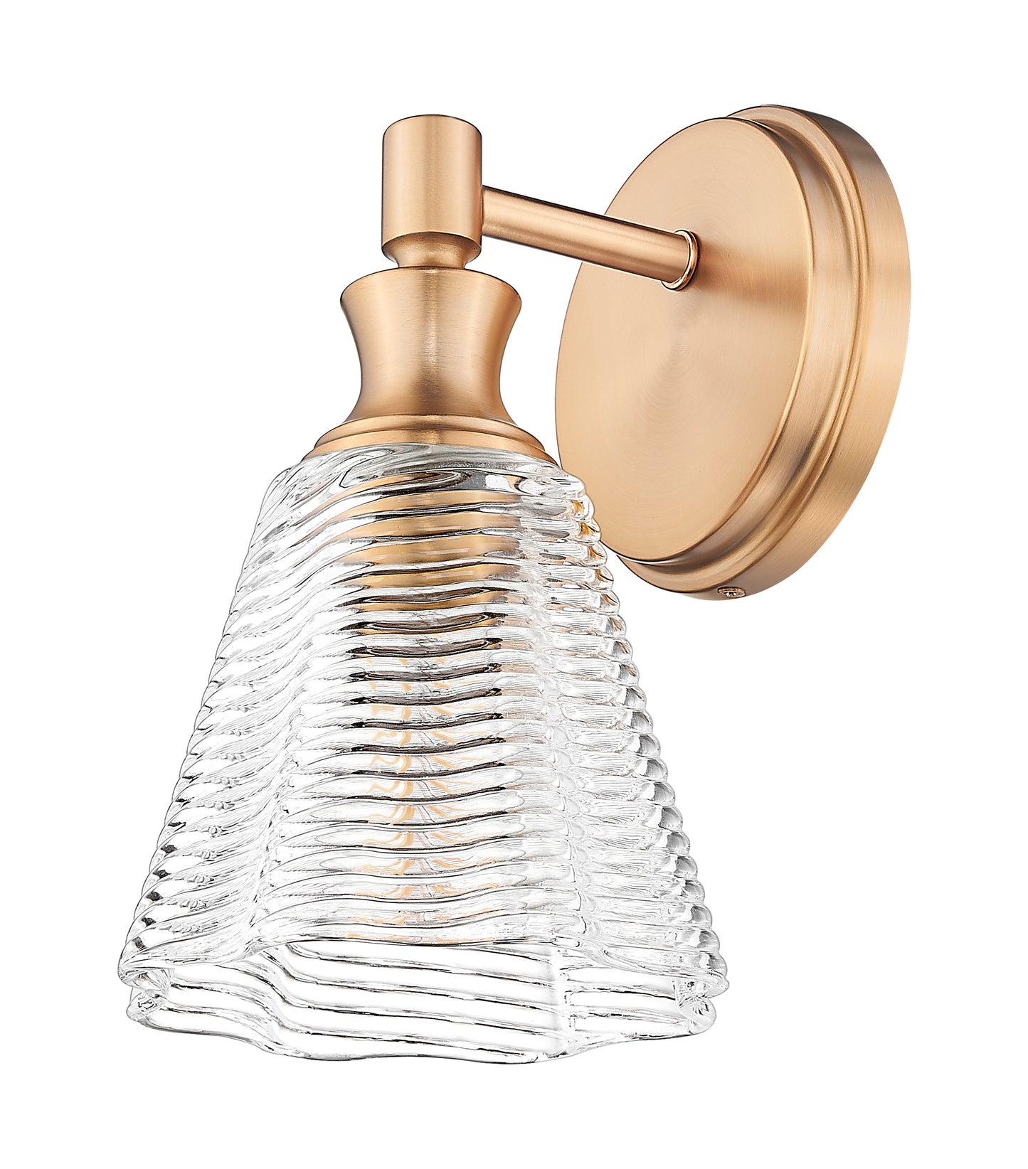 7704-1S-MGLD - Auden 1 Light Wall 10" Sconce - Modern Gold