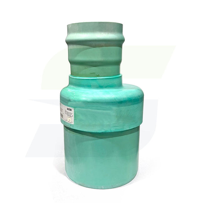 L13010-6 - 10" x 6" SxG Eccentric Increaser Bushing - Gasketed SDR 35 PVC Sewer Fitting