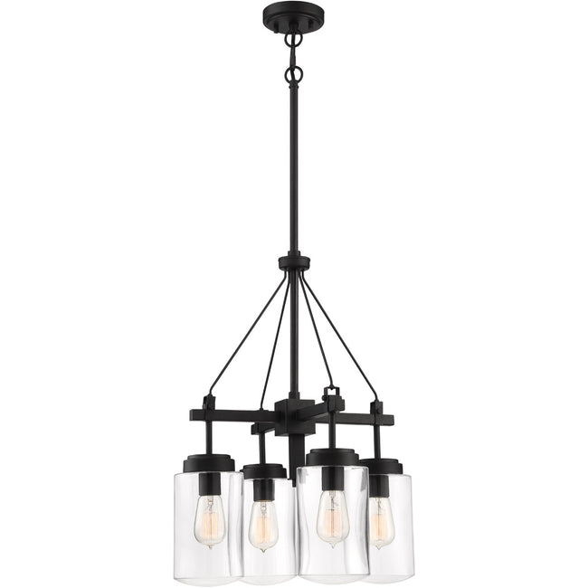 52124-ESP - Crosspoint 4 Light 18" Wide Chandelier - Espresso