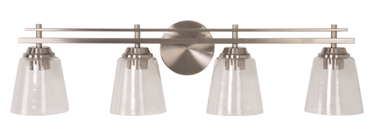 19633BNK4 - Drake 4 Light 32" Wide Vanity Light - Brushed Nickel