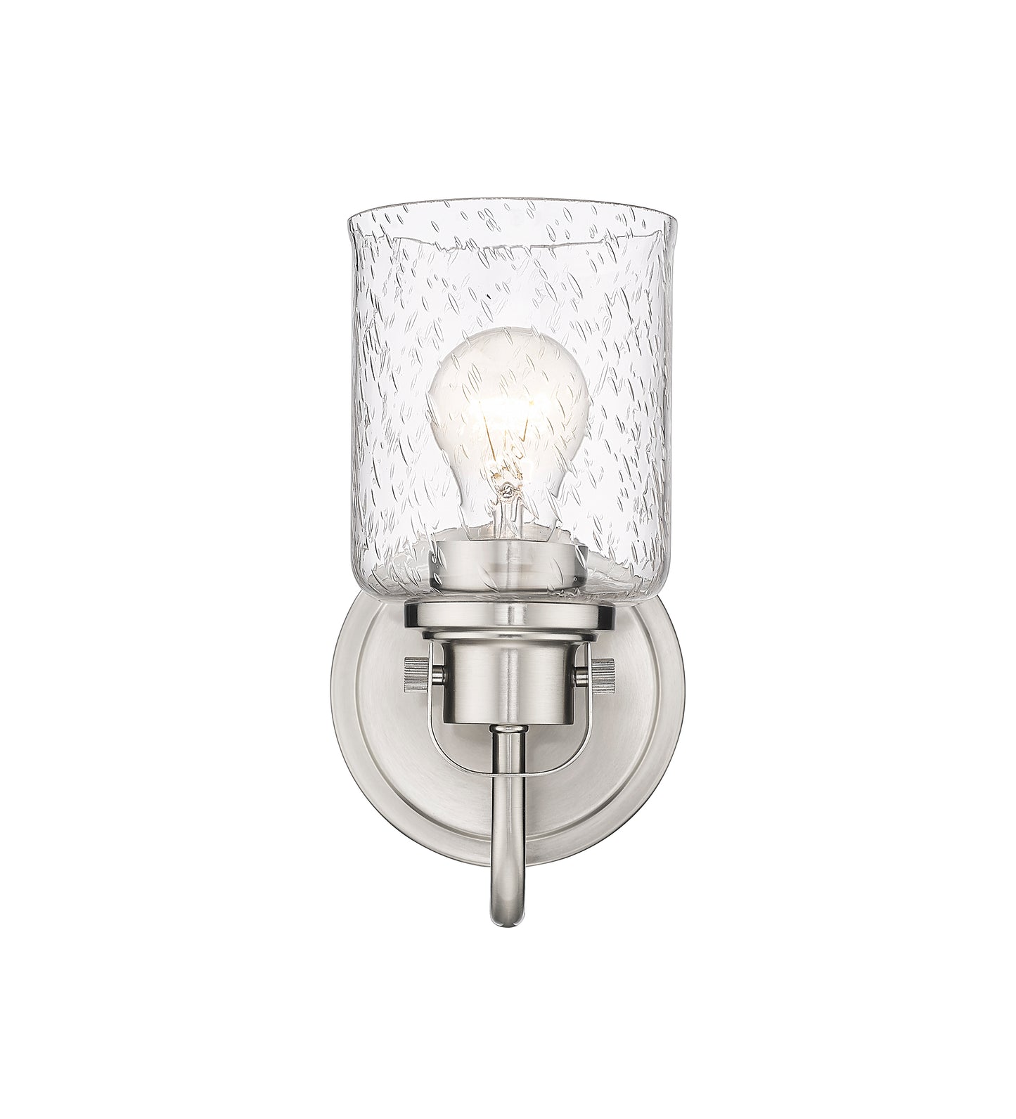 340-1S-BN - Kinsley 1 Light Wall 10" Sconce - Brushed Nickel