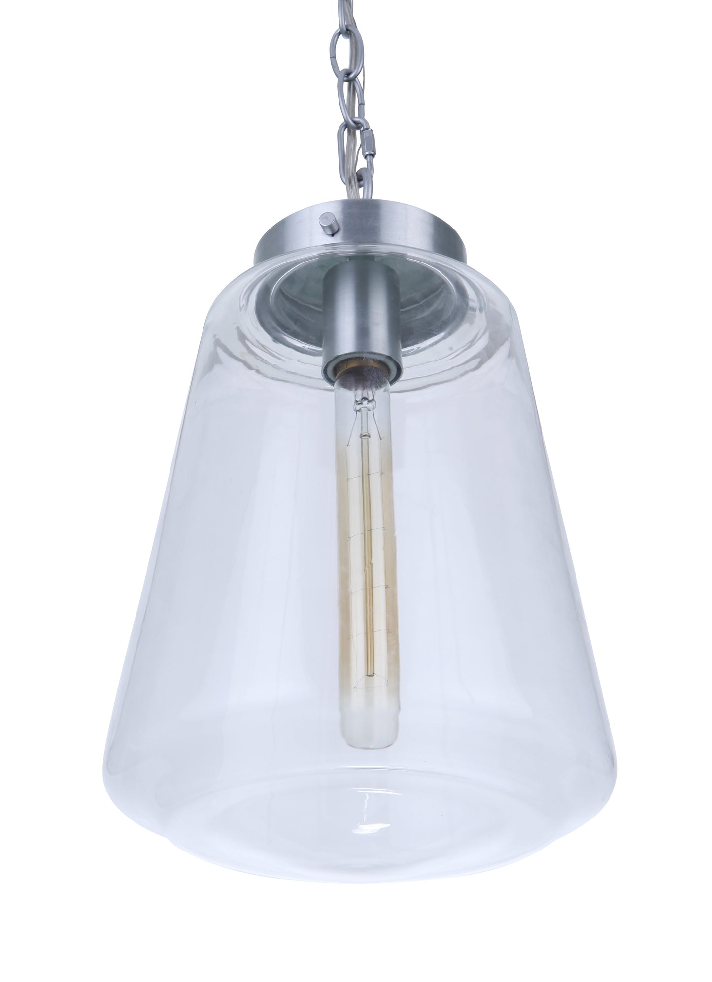 ZA3821-SA - Laclede 1 Light 9.3" Wide Outdoor Pendant - Satin Aluminum