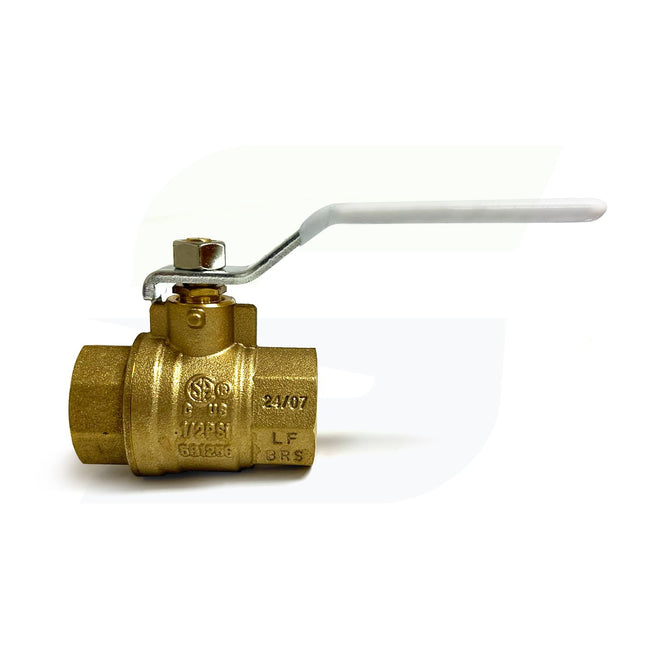 NL998X8 - 3/4" Threaded Lead-Free Ball Valve - T-FP-600A - Brass
