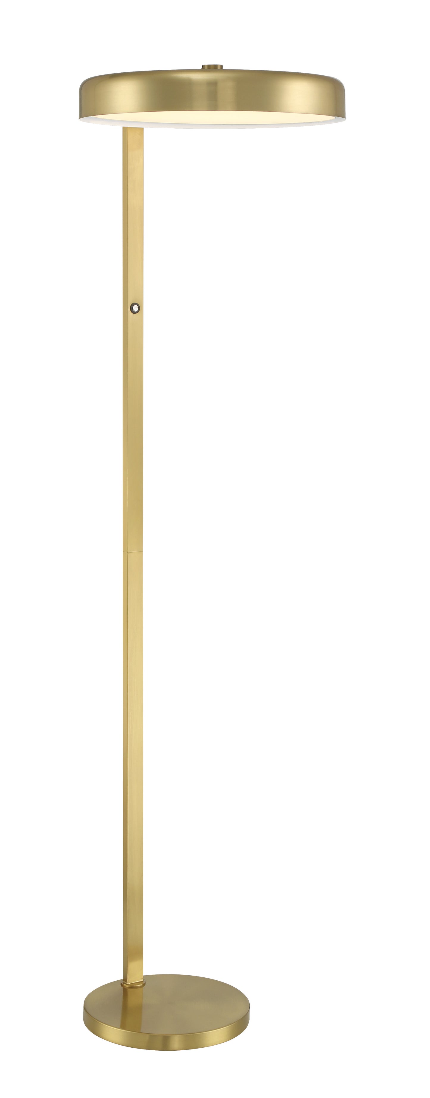 87025SB-F - Keeva 1 Light 57" High Floor Lamp - Satin Brass