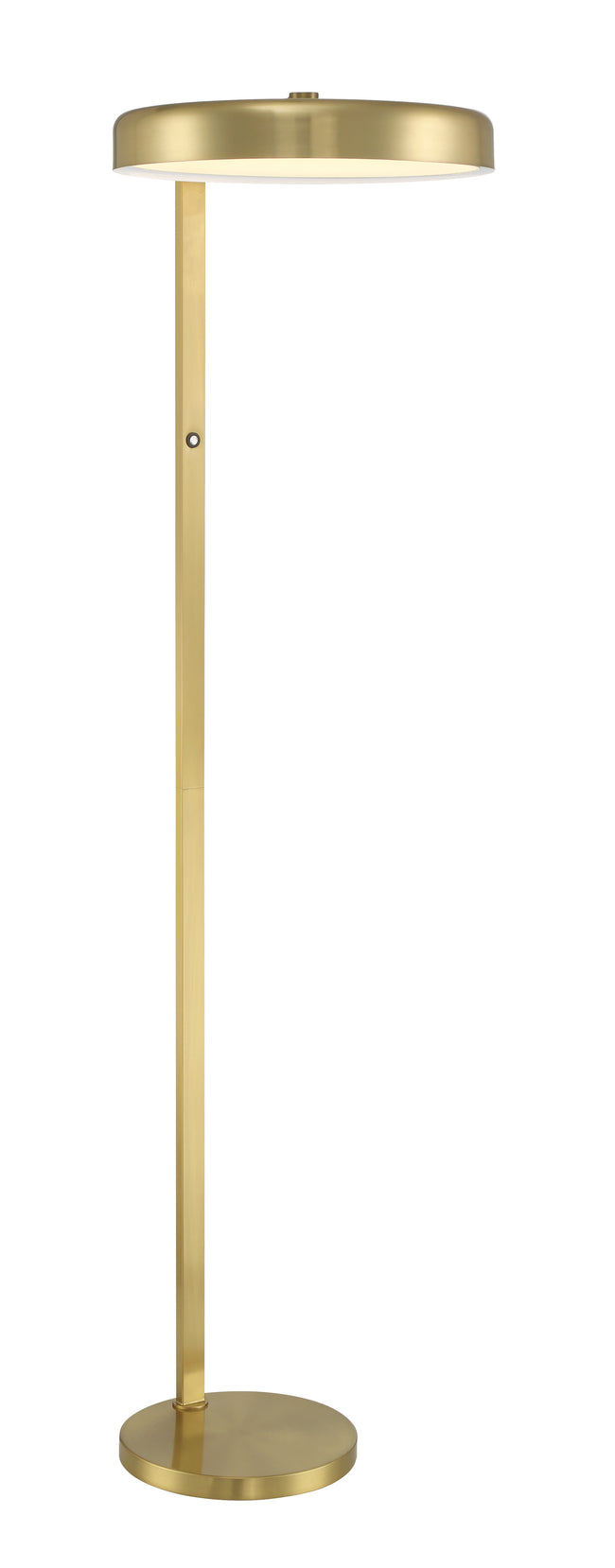 87025SB-F - Keeva 1 Light 57" High Floor Lamp - Satin Brass