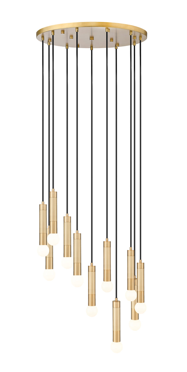 1956P-11R-MGLD - Stari 11 Light 24" Chandelier - Modern Gold