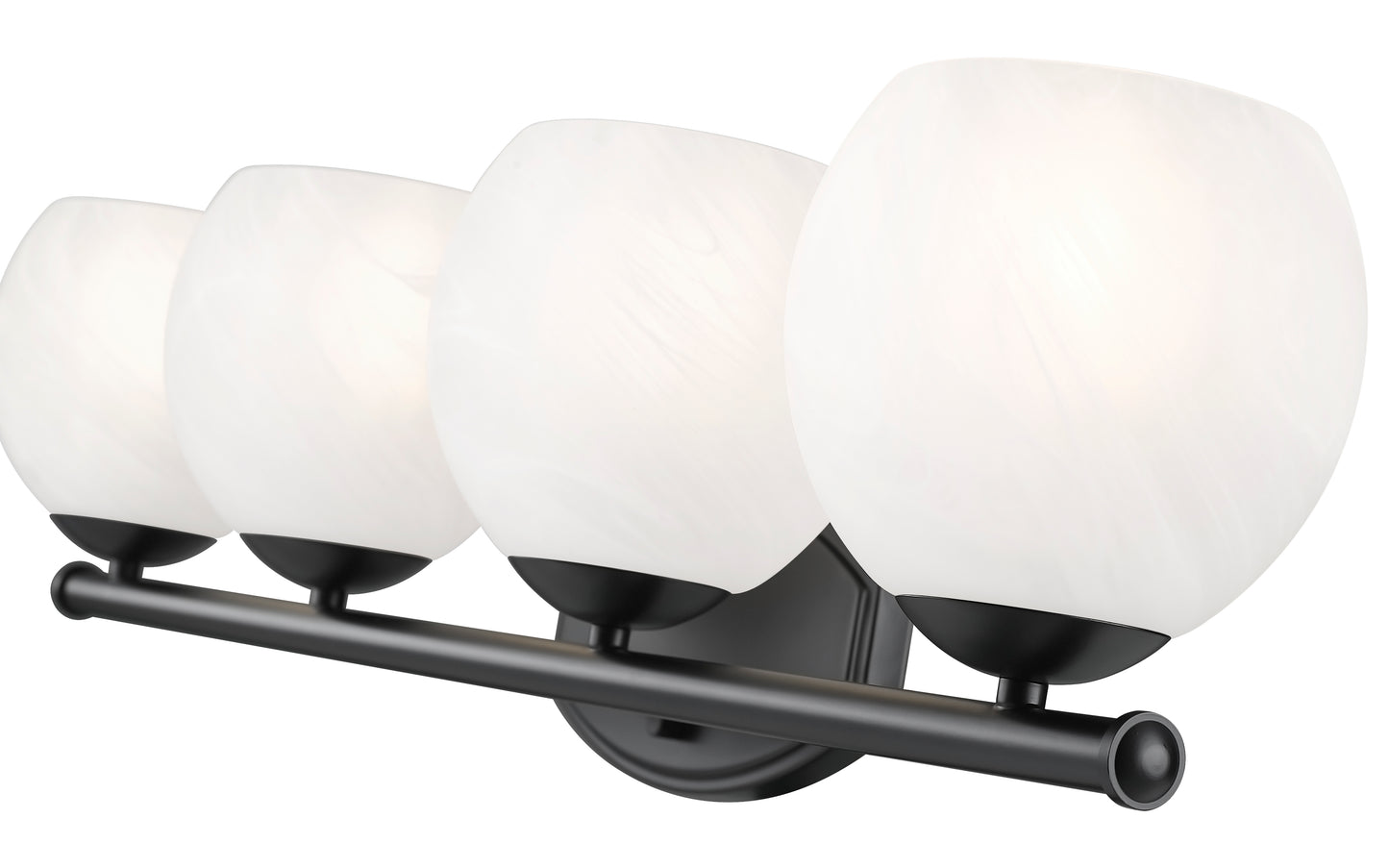1963-4V-MB - Colette 4 Light 32" Vanity - Matte Black