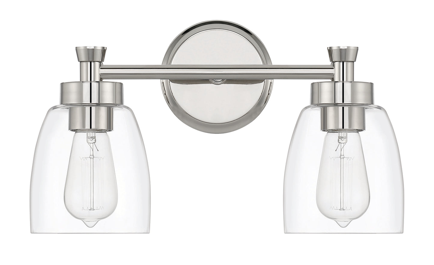 12716PLN2 - Henning 2 Light 16" Wide Vanity Light - Polished Nickel