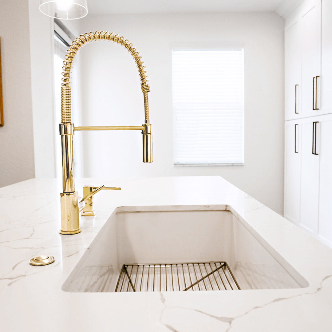 SRA-KF-PG - Sierra Kitchen Faucet in Polished Gold