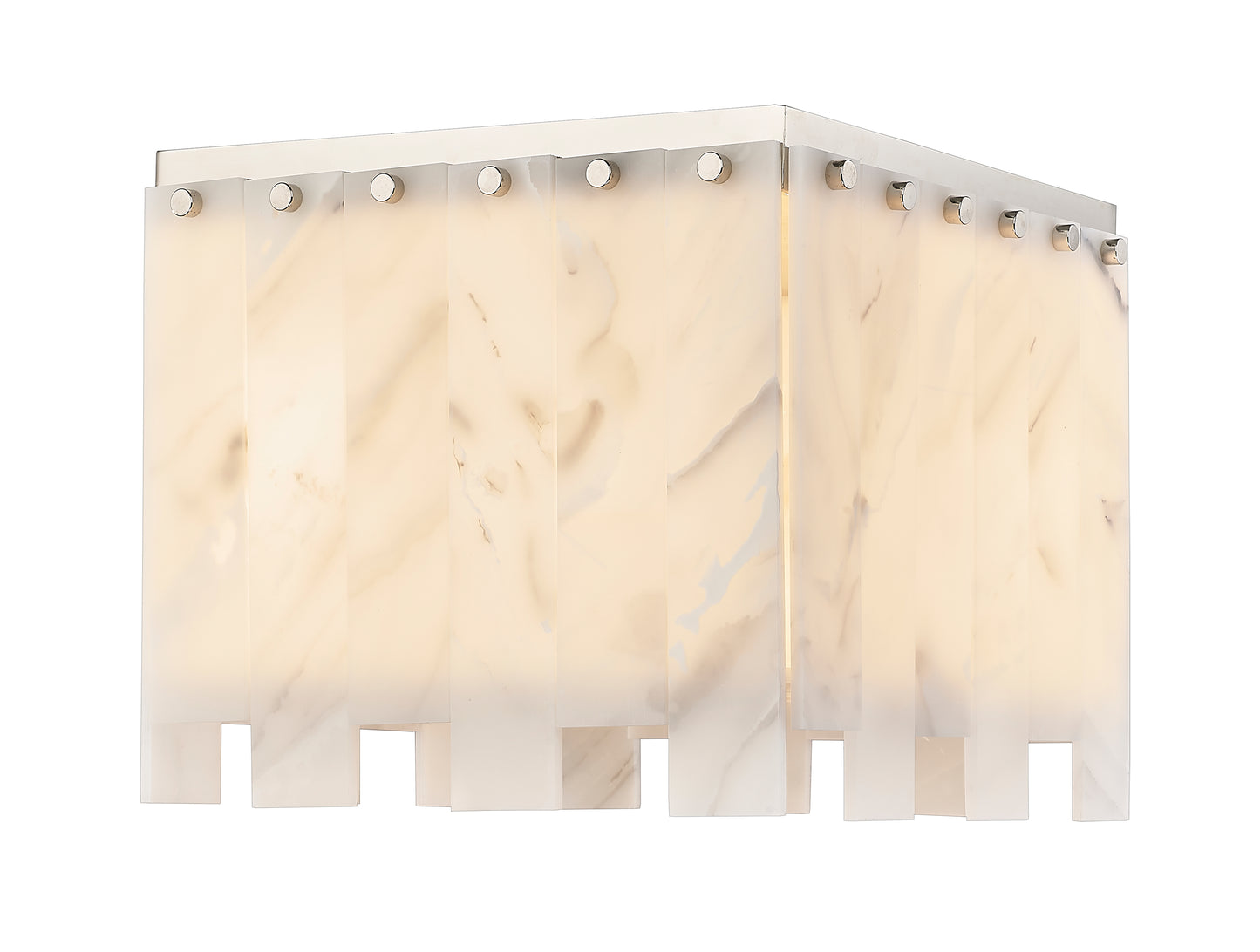 345F13-PN - Viviana 4 Light Flush 13" Mount - Polished Nickel