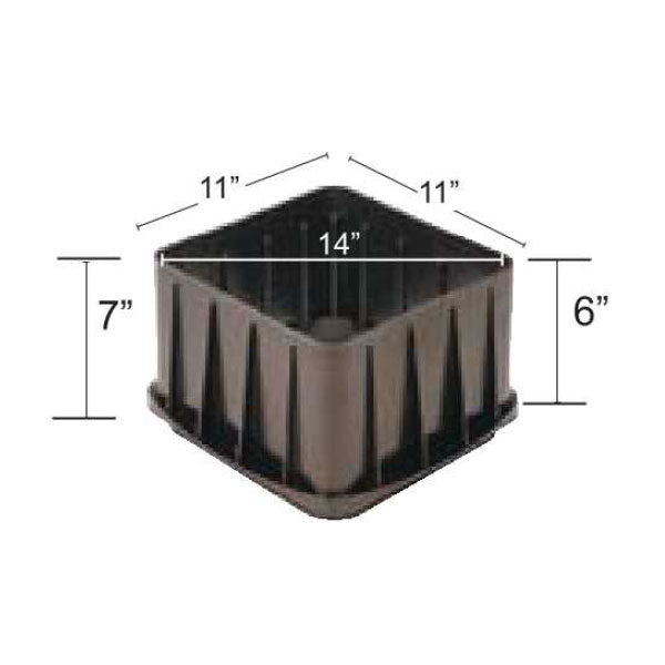 B1-RIS - 6" Stackable Riser for B1 Series Box