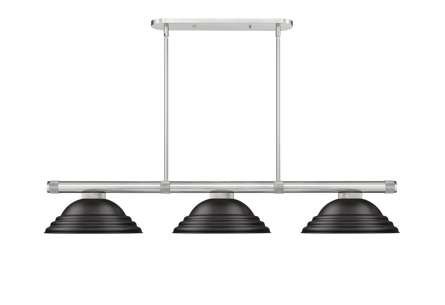 3050-3BN-SMB - Vanguard 3 Light 59" Billiard - Brushed Nickel