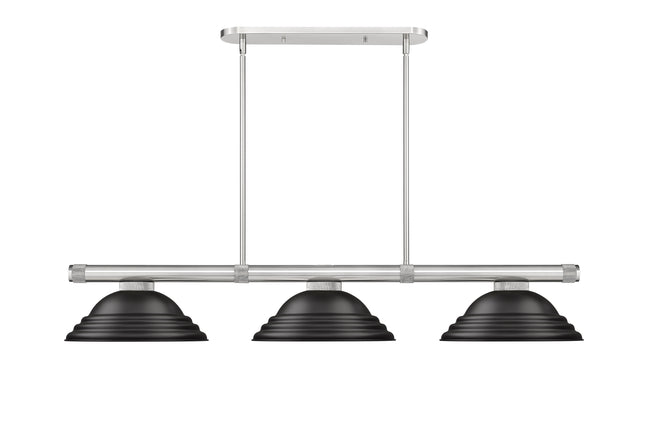 3050-3BN-SMB - Vanguard 3 Light 59" Billiard - Brushed Nickel