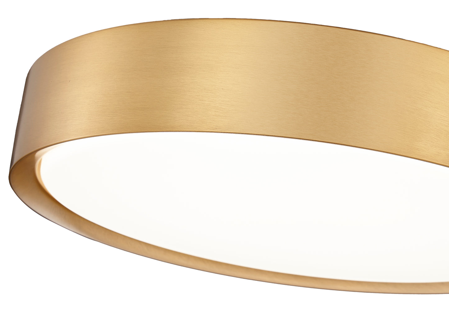 1014F16-MGLD-LED - Kawan 1 Light Flush 16" Mount - Modern Gold