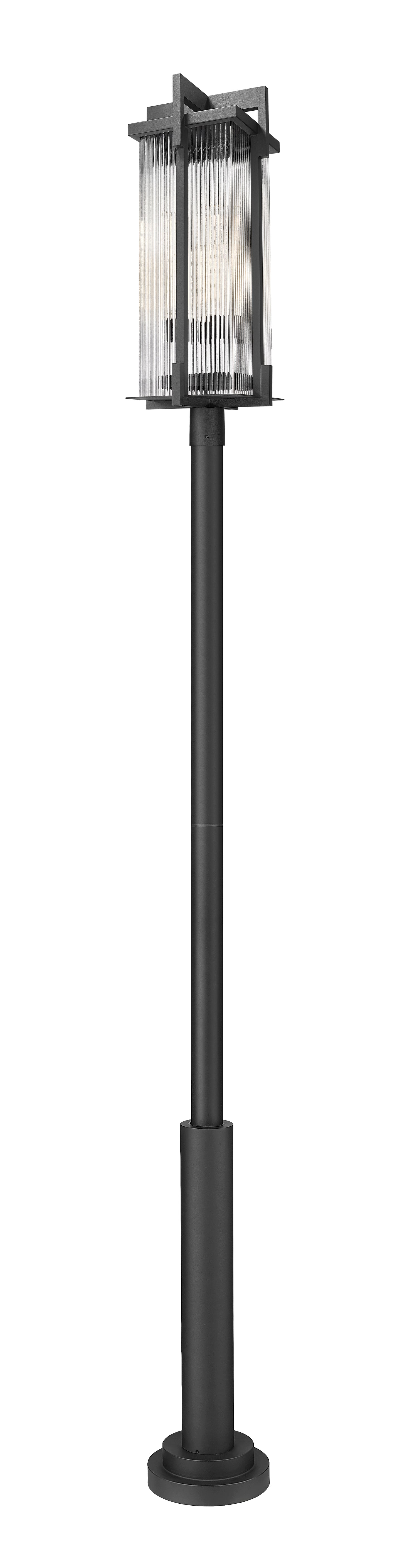 5031PHXLR-5010P-BK -  Fortis 3 Light 127" Post Light - Sand Black