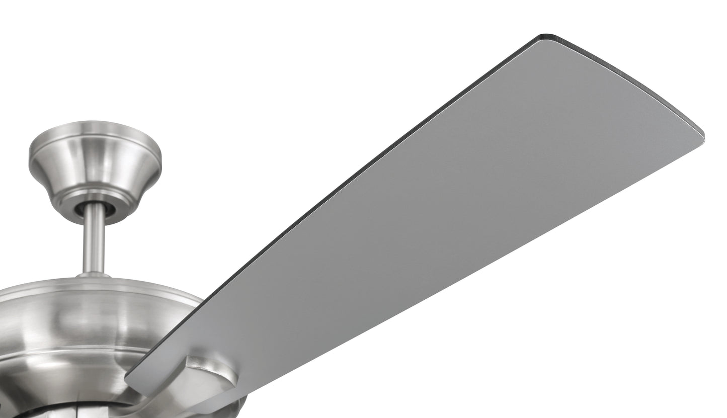 ECF211BNK5-BNGW - EOS 2 Light Frosted White Bowl 52" Ceiling Fan 52" 5 Blade Ceiling Fan with Light Kit - Brushed Nickel