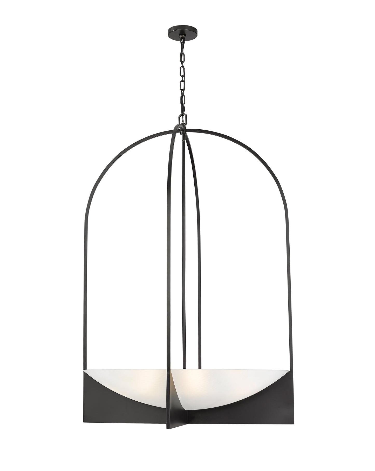 1947-48MB - Devon 8 Light 32" Chandelier - Matte Black