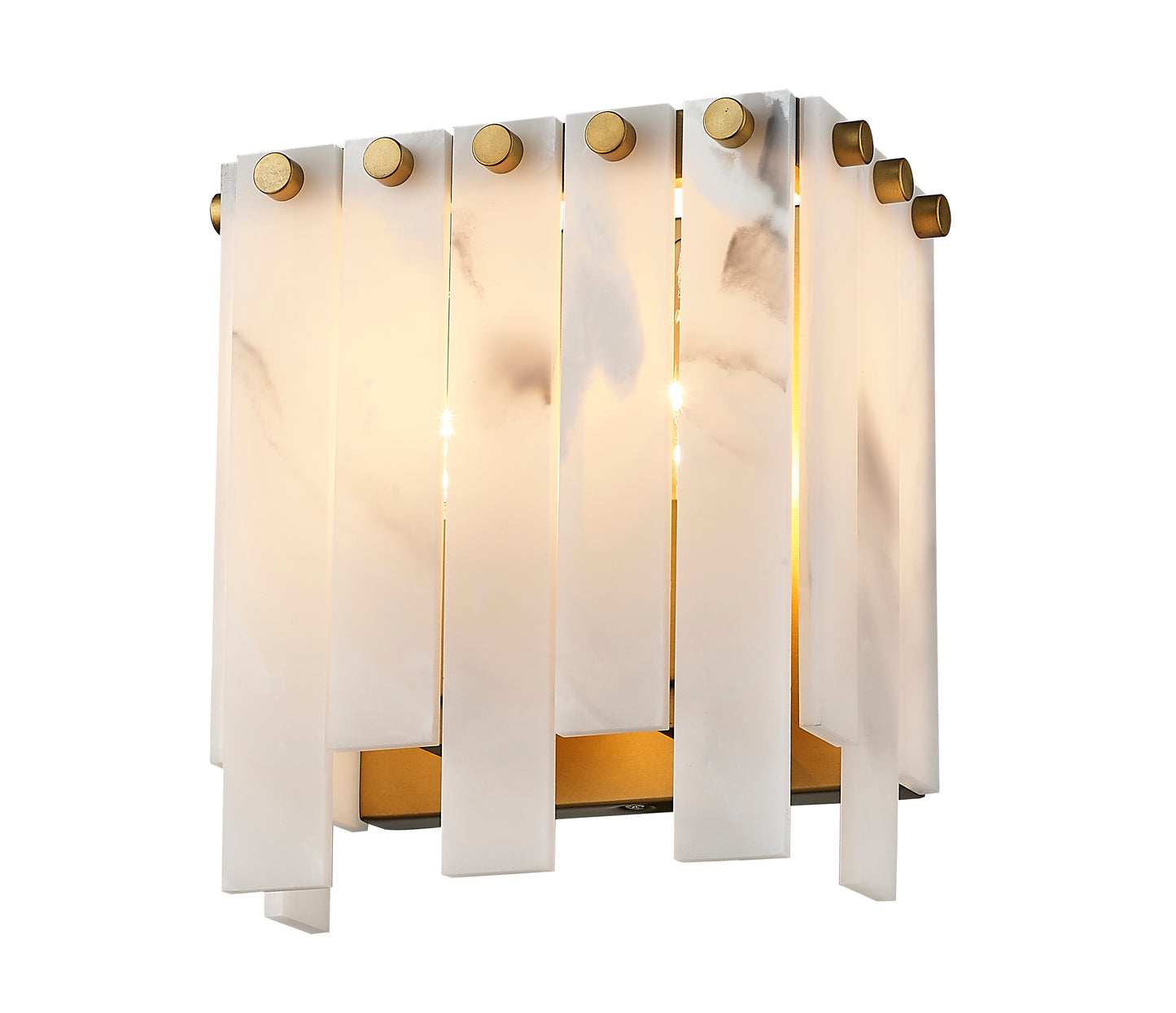 345-2S-RB - Viviana 2 Light Wall 8" Sconce - Rubbed Brass