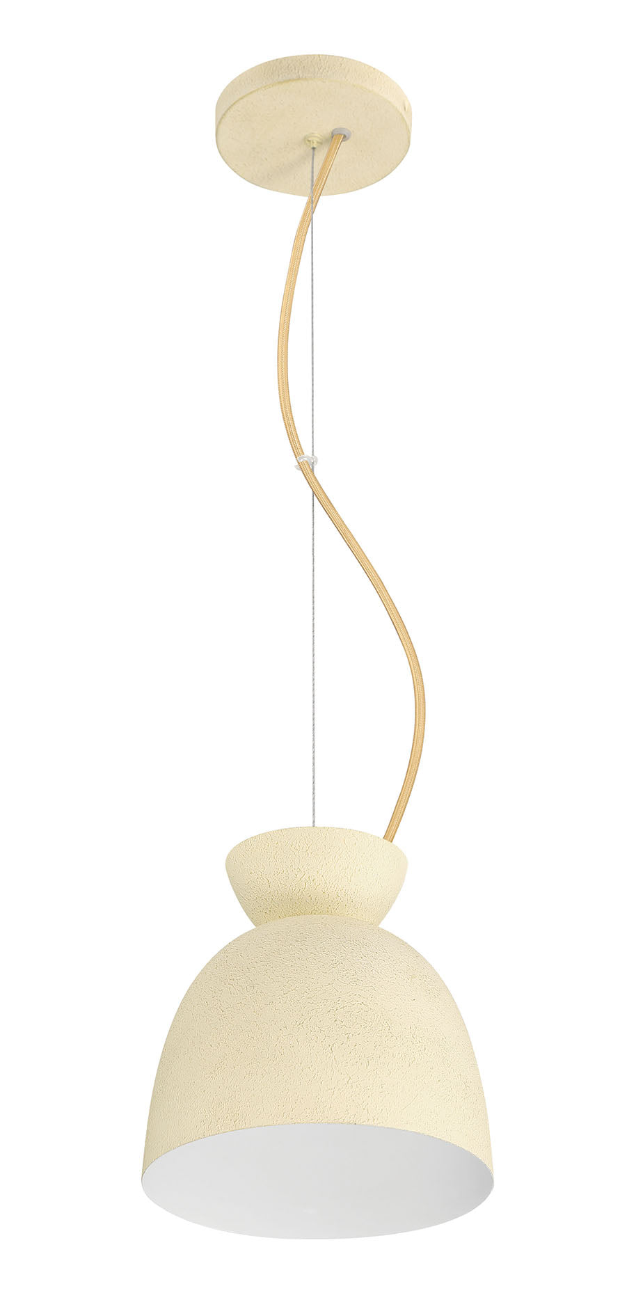 59191-CW - Ventura Dome 1 Light 7.5" Wide Mini Pendant - Cottage White