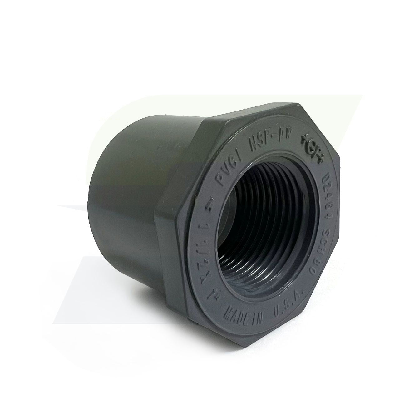 838-211 - 1-1/2" Spigot x 1" FNPT Schedule 80 PVC Bushing