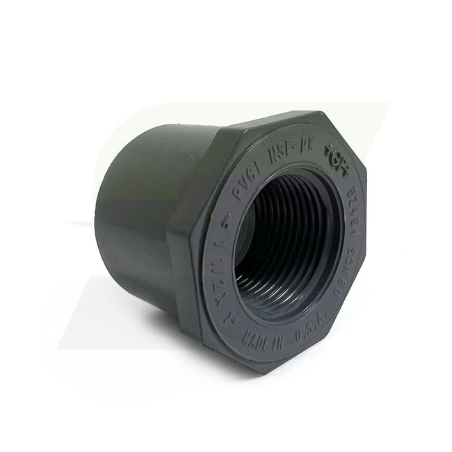 838-211 - 1-1/2" Spigot x 1" FNPT Schedule 80 PVC Bushing