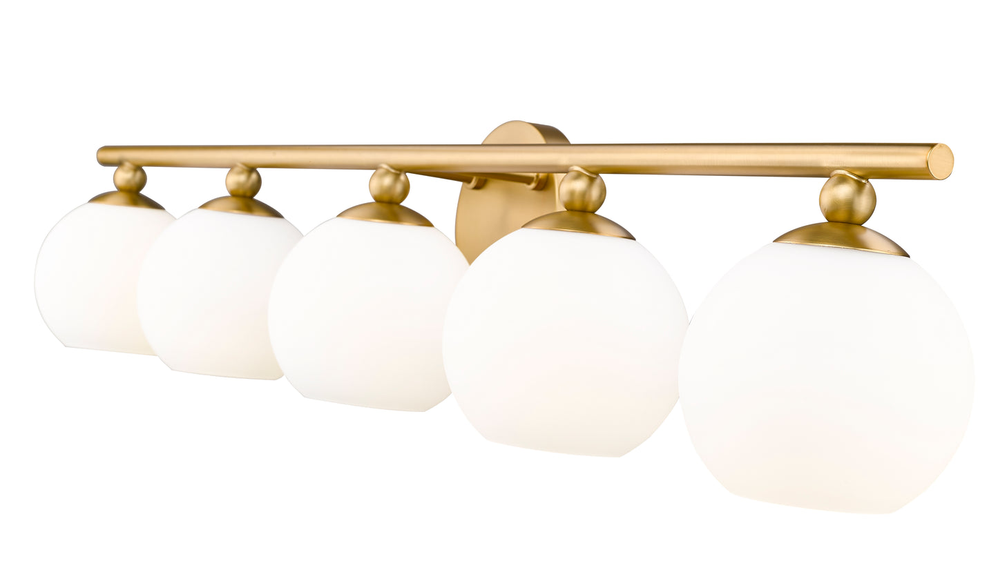 1100-5V-MGLD - Neoma 5 Light 38" Vanity - Modern Gold