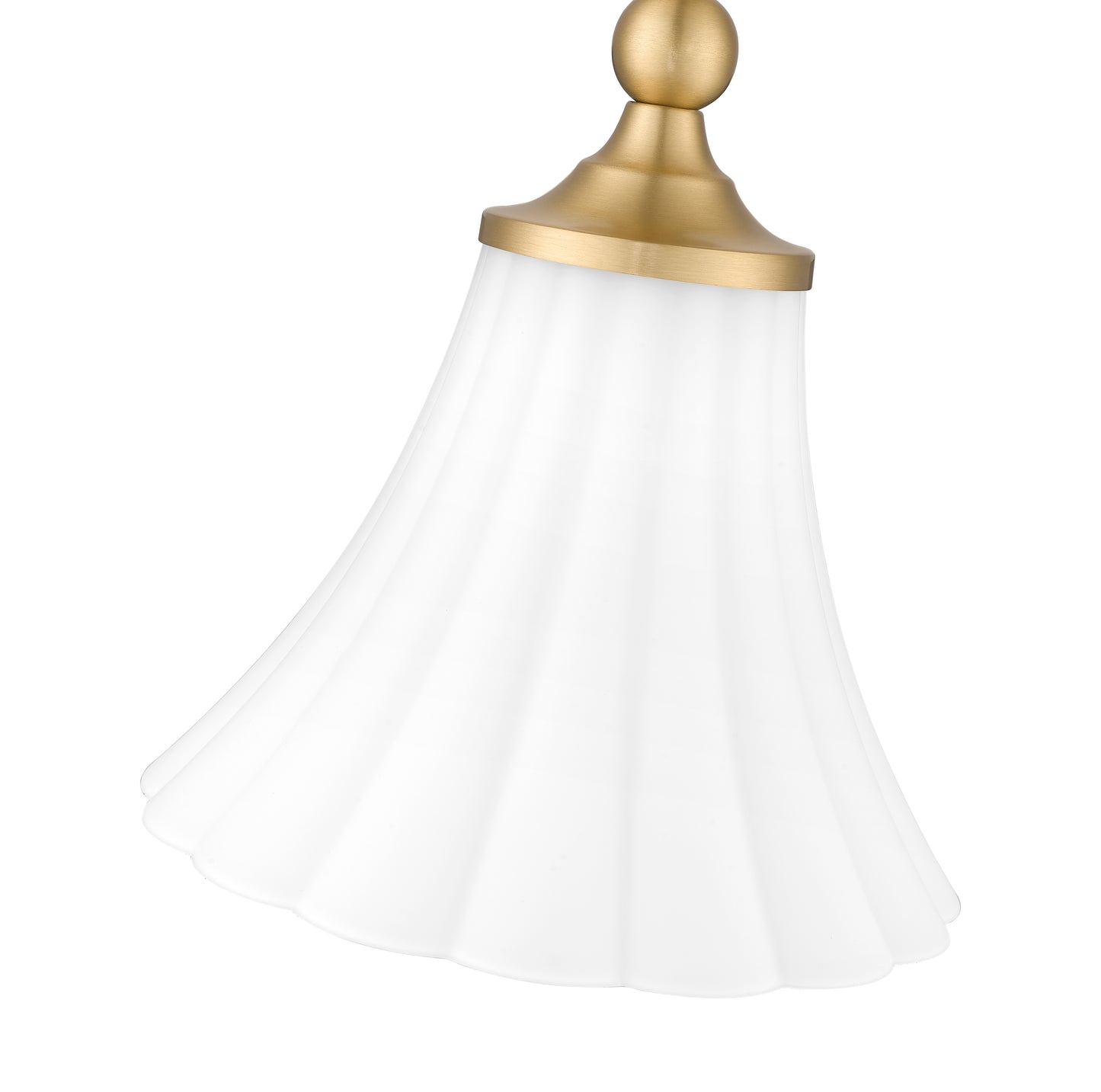 1958P8-MGLD - Fleur 1 Light 8" Pendant - Modern Gold