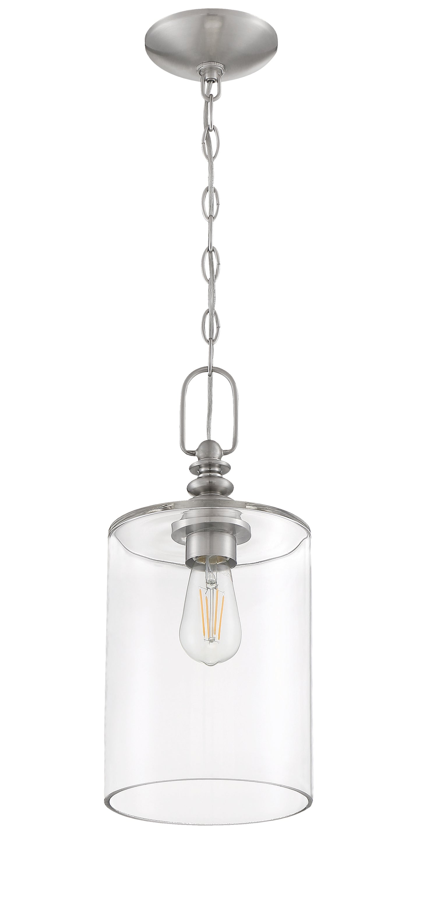 49891-BNK-C - Dardyn 1 Light 7.5" Wide Mini Pendant - Brushed Nickel