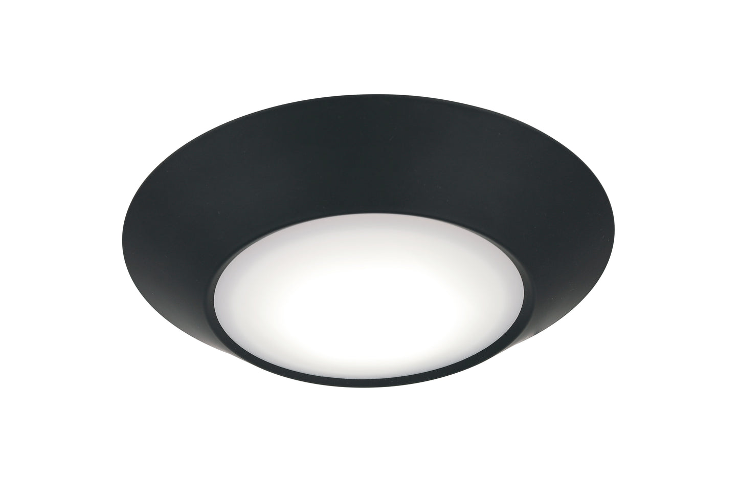 X9306-FB-LED-5CCT - LED Flush 7.5" Wide Flush Mount - Flat Black